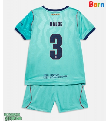 Barcelona Alejandro Balde #3 Replika Babytøj Tredje sæt Børn 2026-27 Kortærmet (+ Korte bukser)